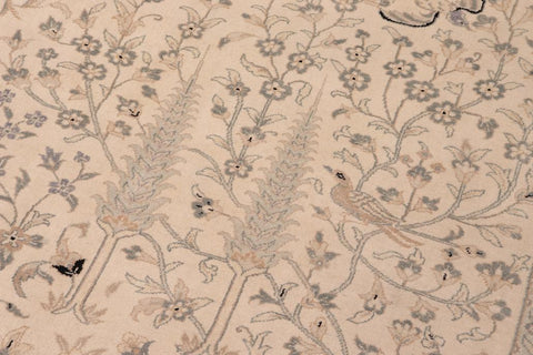 handmade Traditional Design Ivory Ivory Hand Knotted RECTANGLE 100% WOOL area rug 12'X18'