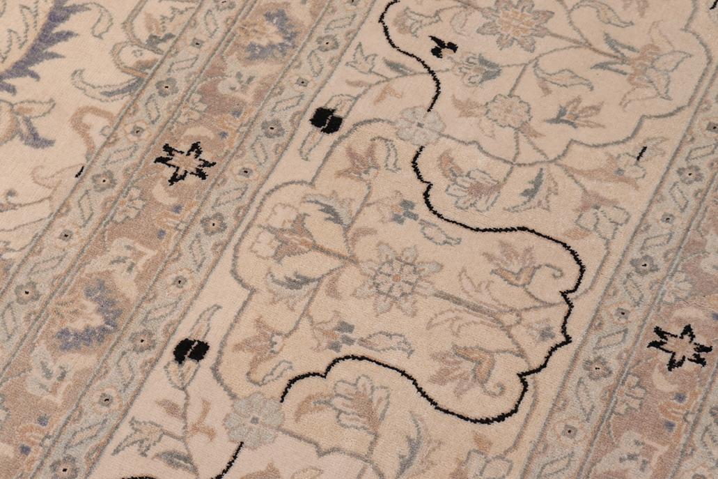 handmade Traditional Design Ivory Ivory Hand Knotted RECTANGLE 100% WOOL area rug 12'X18'