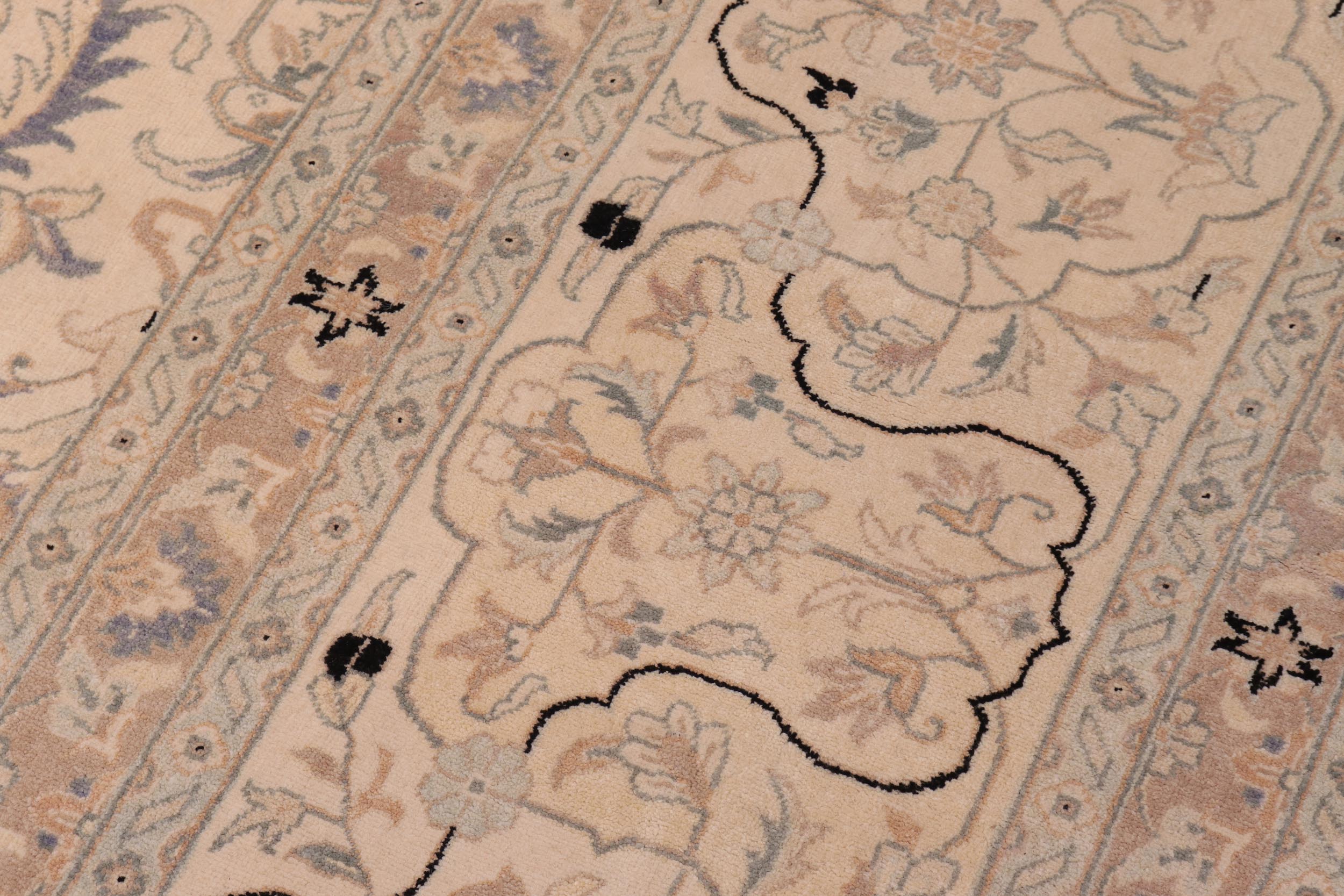 handmade Traditional Design Ivory Ivory Hand Knotted RECTANGLE 100% WOOL area rug 12' x 18'