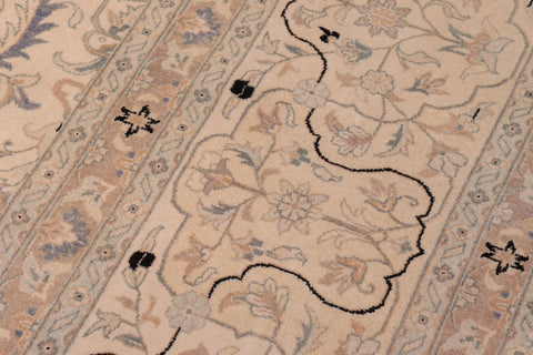 handmade Traditional Design Ivory Ivory Hand Knotted RECTANGLE 100% WOOL area rug 12' x 18'