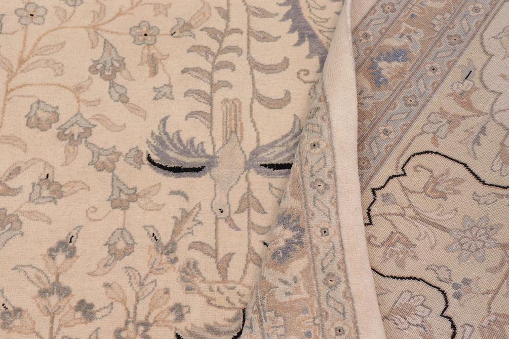 handmade Traditional Design Ivory Ivory Hand Knotted RECTANGLE 100% WOOL area rug 12'X18'