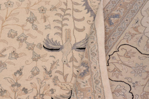 handmade Traditional Design Ivory Ivory Hand Knotted RECTANGLE 100% WOOL area rug 12'X18'