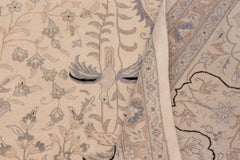 handmade Traditional Design Ivory Ivory Hand Knotted RECTANGLE 100% WOOL area rug 12'X18'