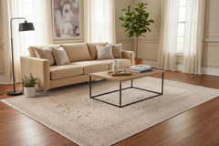 Turkish Knotted Istanbul Avelina Ivory/Ivory Wool Rug - 11'9''X17'9''