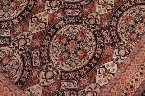 handmade Transitional Paracha Black Gold Hand Knotted RECTANGLE 100% WOOL area rug 8x10