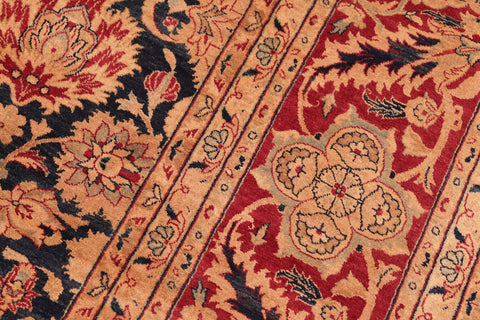 handmade Transitional Mahal Lt. Green Lt. Gray Hand Knotted RECTANGLE 100% WOOL area rug 8 x 10