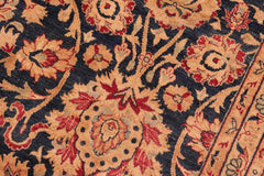 Antique Mahal Santana Green/Gray Wool Rug - 8'1''X9'8''