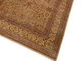 handmade Traditional Tabriz Lt. Gold Lt. Brown Hand Knotted RECTANGLE 100% WOOL area rug 9x12