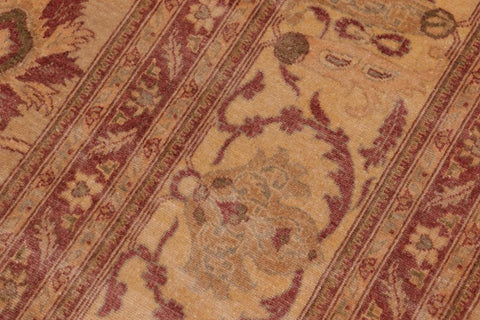 handmade Traditional Tabriz Lt. Gold Lt. Brown Hand Knotted RECTANGLE 100% WOOL area rug 9'X12'