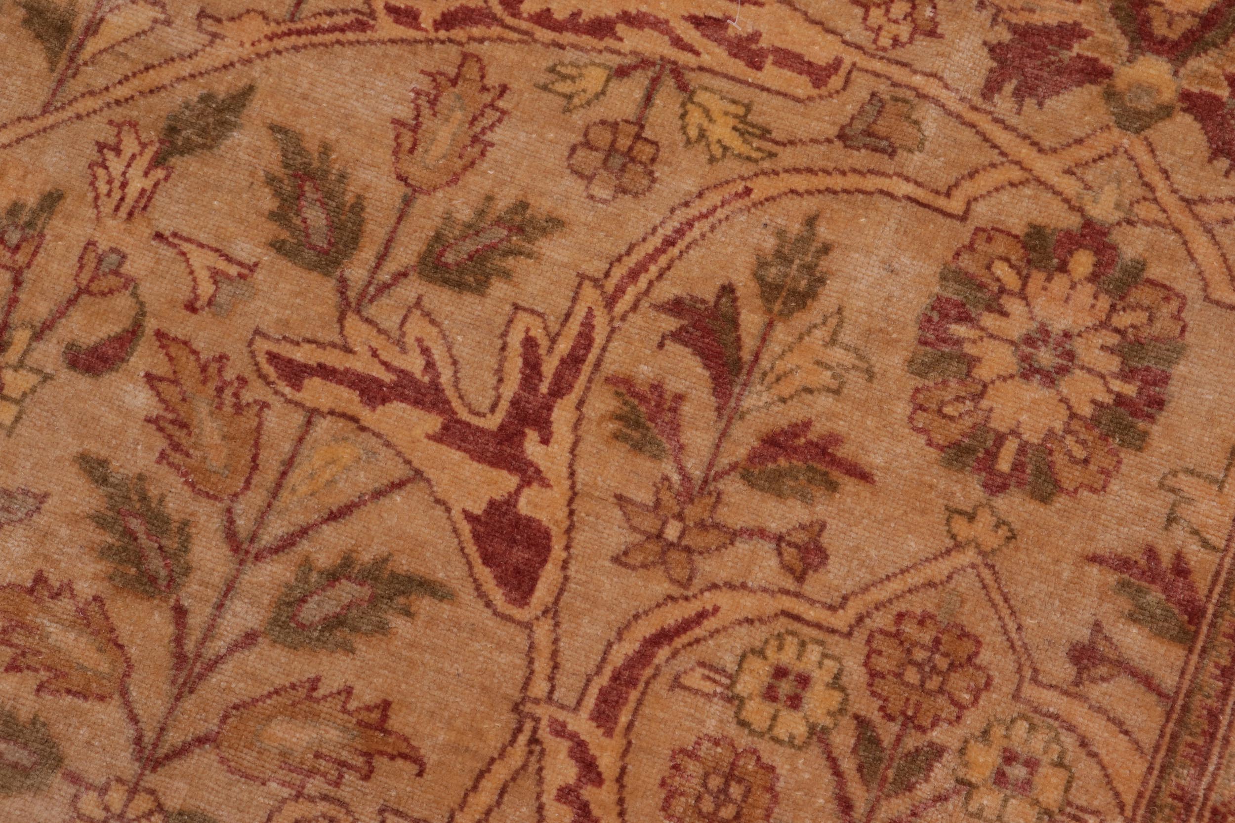 handmade Traditional Tabriz Lt. Gold Lt. Brown Hand Knotted RECTANGLE 100% WOOL area rug 9 x 12