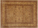 handmade Traditional Tabriz Lt. Gold Lt. Brown Hand Knotted RECTANGLE 100% WOOL area rug 9x12