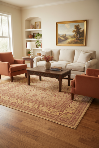 handmade Traditional Tabriz Lt. Gold Lt. Brown Hand Knotted RECTANGLE 100% WOOL area rug 9'X12'