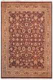 Traditional Tabriz Kellee Aubergine Lt. Brown Hand Knotted Area rugs 8 x 10
