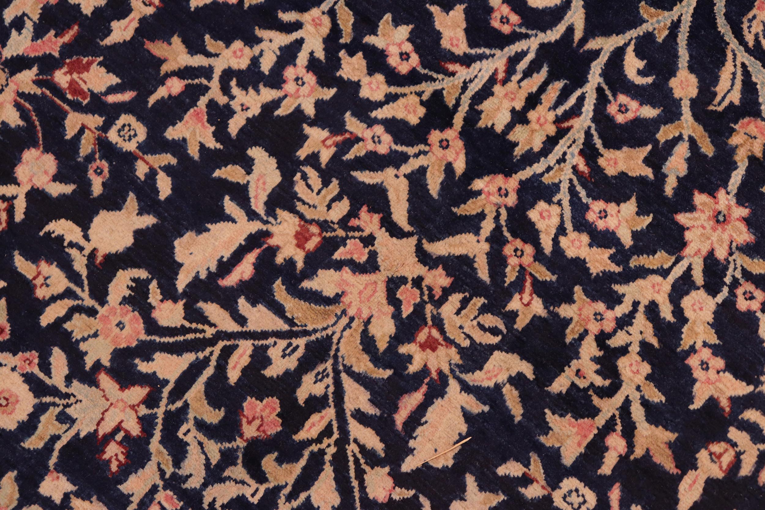 handmade Transitional Kirman Blue Gold Hand Knotted RECTANGLE 100% WOOL area rug 8 x 10