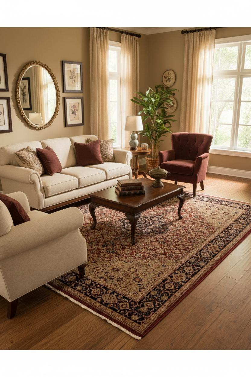 handmade Traditional Bakshi Rust Drk. Blue Hand Knotted RECTANGLE 100% WOOL area rug 8'X11'