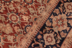 handmade Traditional Bakshi Rust Drk. Blue Hand Knotted RECTANGLE 100% WOOL area rug 8'X11'