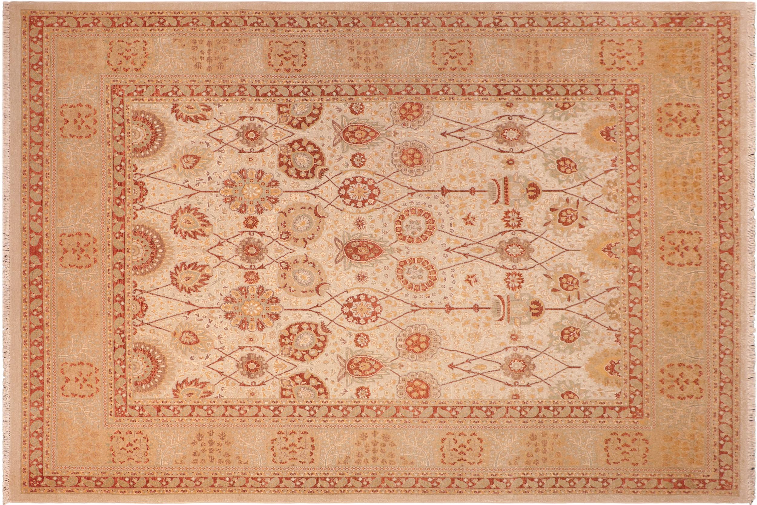 handmade Traditional Kafkaz Gray Brown Hand Knotted RECTANGLE 100% WOOL area rug 8' x 10'