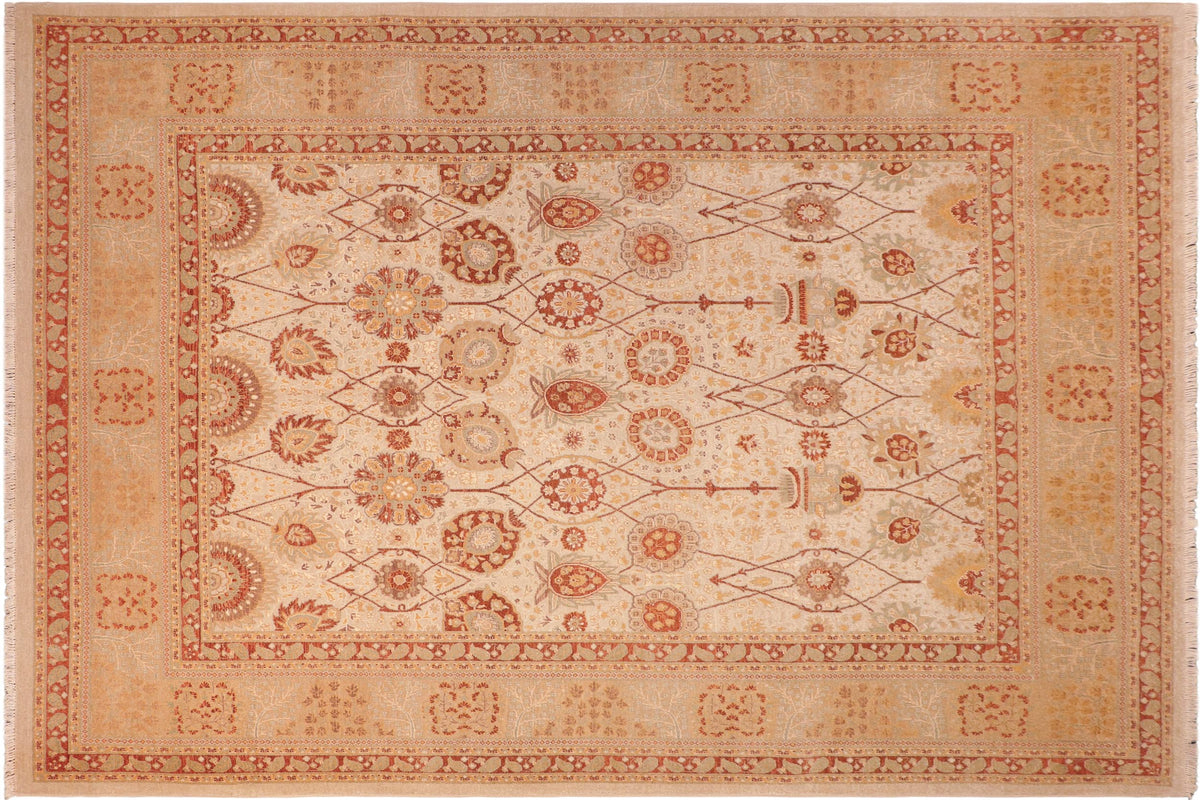 handmade Traditional Kafkaz Gray Brown Hand Knotted RECTANGLE 100% WOOL area rug 8' x 10'