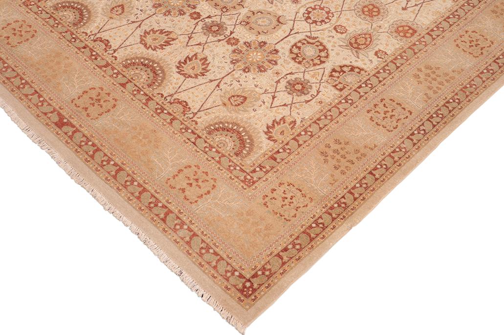 handmade Traditional Kafkaz Gray Brown Hand Knotted RECTANGLE 100% WOOL area rug 8'X10'