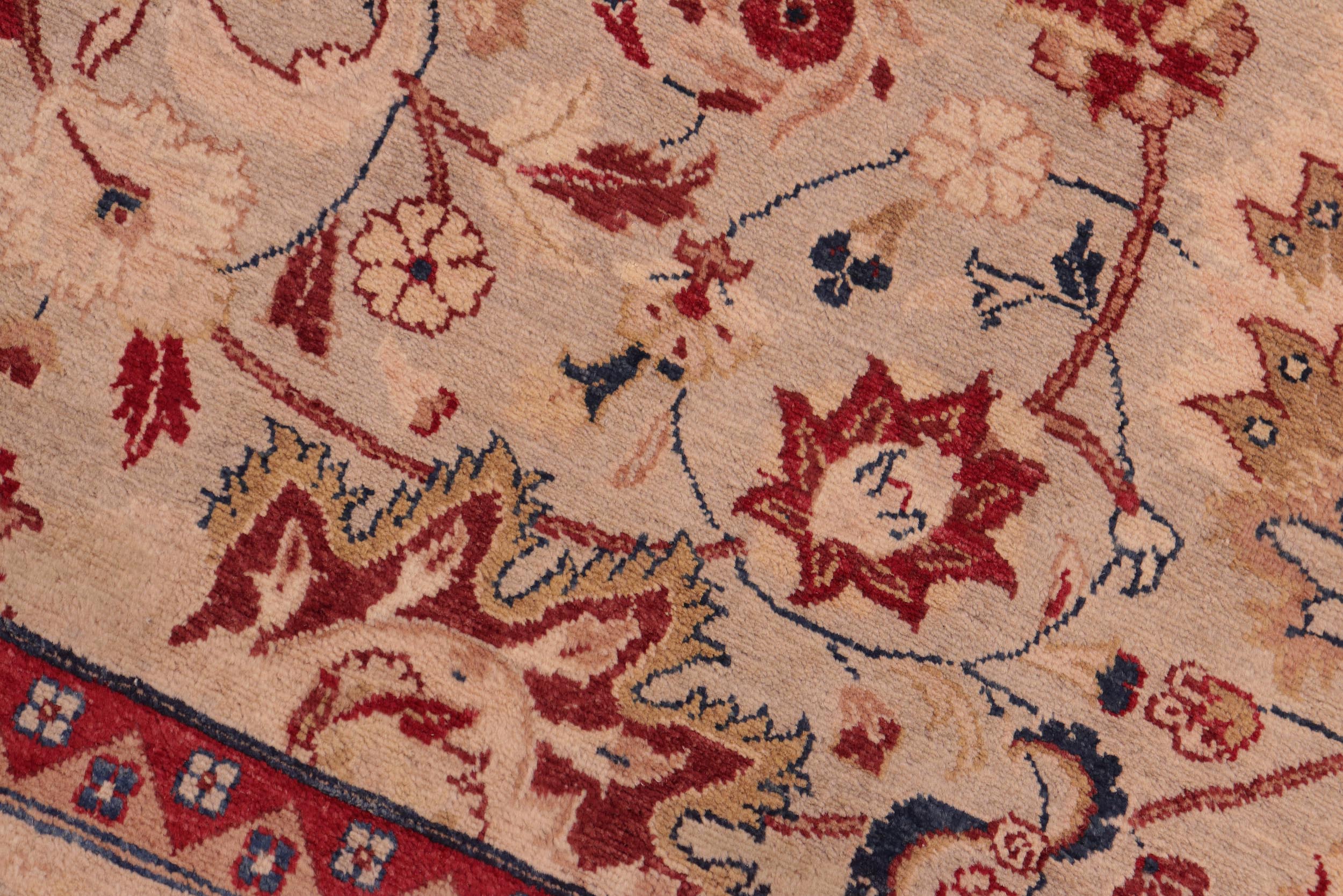 handmade Transitional Sultan Gray Lt. Brown Hand Knotted RECTANGLE 100% WOOL area rug 8 x 10