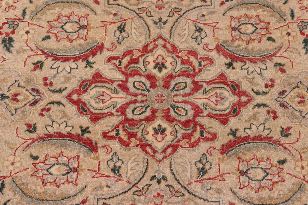 handmade Traditional Kashan Lt. Green Lt. Green Hand Knotted RECTANGLE 100% WOOL area rug 8'X10'