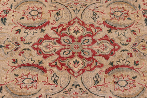 handmade Traditional Kashan Lt. Green Lt. Green Hand Knotted RECTANGLE 100% WOOL area rug 8'X10'