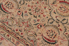 handmade Traditional Kashan Lt. Green Lt. Green Hand Knotted RECTANGLE 100% WOOL area rug 8'X10'