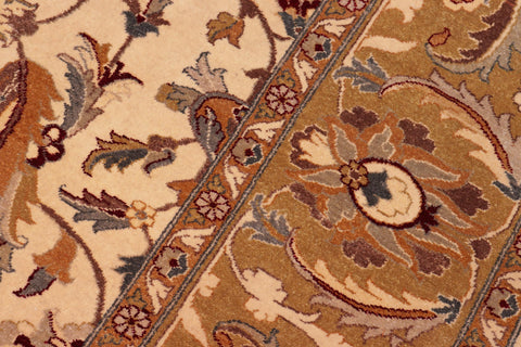 handmade Traditional  Lt. Tan Gold Hand Knotted RECTANGLE 100% WOOL area rug 8' x 10'