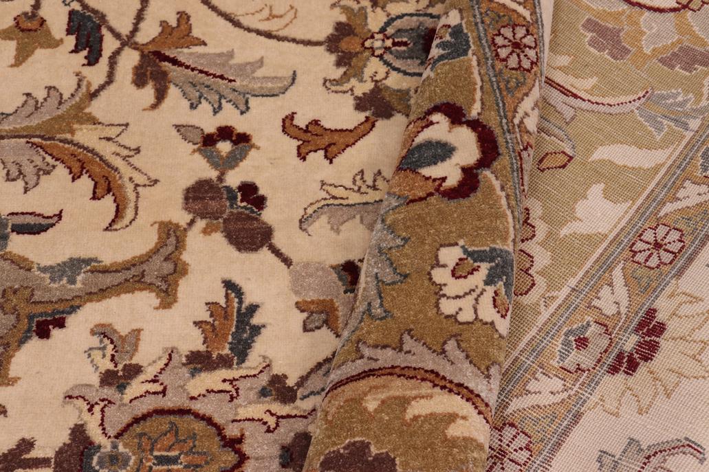 handmade Traditional  Lt. Tan Gold Hand Knotted RECTANGLE 100% WOOL area rug 8'X10'