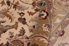 handmade Traditional  Lt. Tan Gold Hand Knotted RECTANGLE 100% WOOL area rug 8'X10'