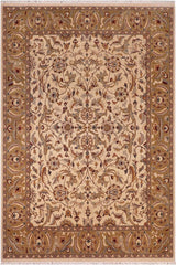 handmade Traditional  Lt. Tan Gold Hand Knotted RECTANGLE 100% WOOL area rug 8'X10'