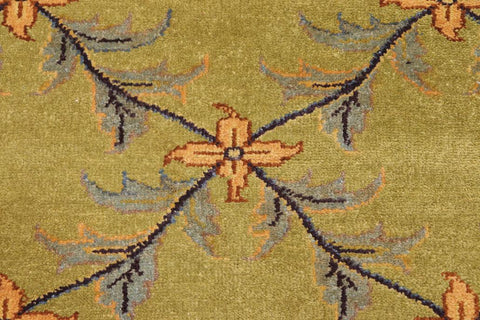 handmade Transitional Design Green Blue Hand Knotted RECTANGLE 100% WOOL area rug 8'X10'