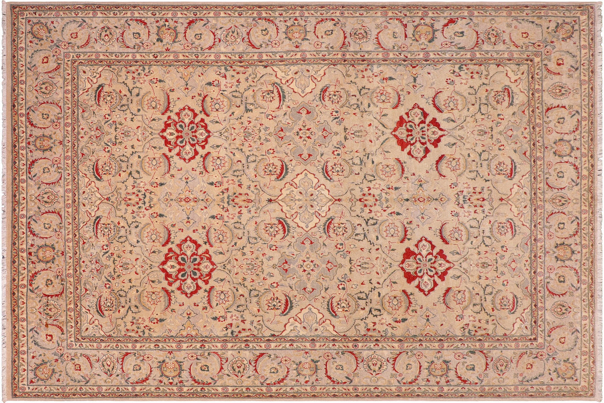 handmade Traditional Design Lt. Gray Gray Hand Knotted RECTANGLE 100% WOOL area rug 8' x 10'
