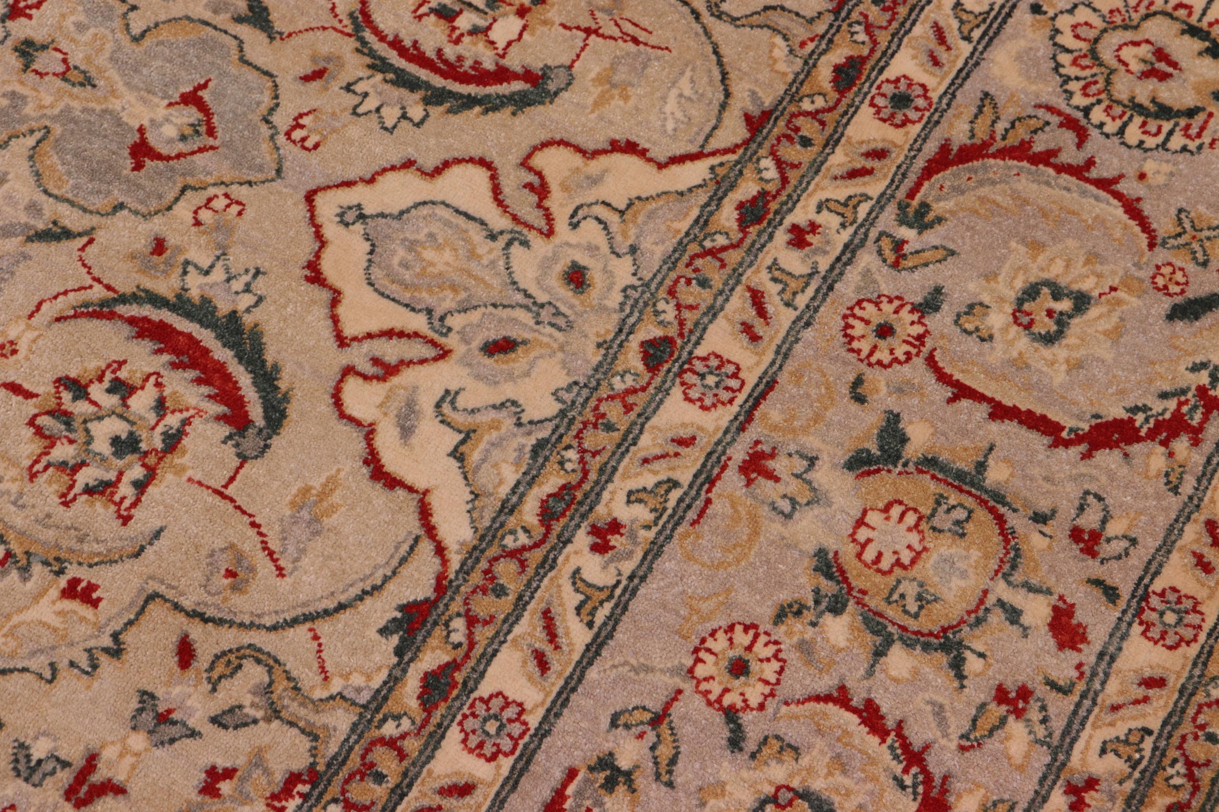 handmade Traditional Design Lt. Gray Gray Hand Knotted RECTANGLE 100% WOOL area rug 8' x 10'