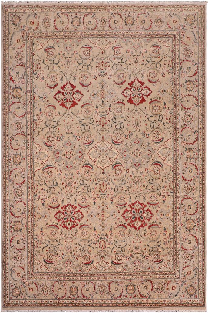 handmade Traditional Design Lt. Gray Gray Hand Knotted RECTANGLE 100% WOOL area rug 8'X10'