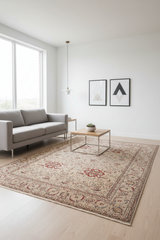 Turkish Knotted Istanbul Pauletta Gray/Gray Wool Rug - 8'0''X10'2''