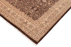 handmade Traditional Tabriz Brown Tan Hand Knotted RECTANGLE 100% WOOL area rug 8'X10'