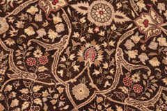 handmade Traditional Tabriz Brown Tan Hand Knotted RECTANGLE 100% WOOL area rug 8'X10'