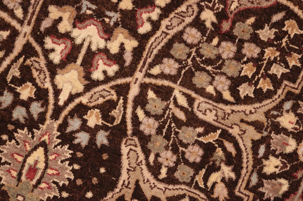 handmade Traditional Tabriz Brown Tan Hand Knotted RECTANGLE 100% WOOL area rug 8'X10'