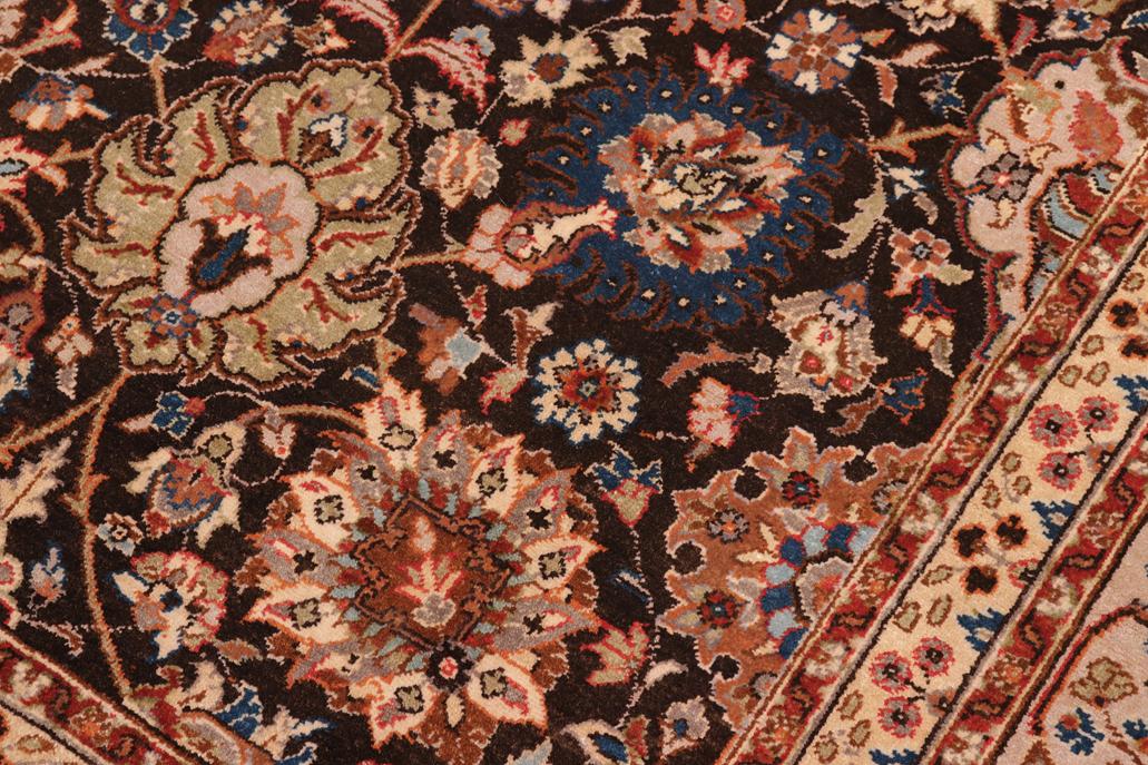 handmade Traditional Design Brown Gray Hand Knotted RECTANGLE 100% WOOL area rug 8'X10'