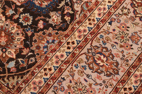 handmade Traditional Design Brown Gray Hand Knotted RECTANGLE 100% WOOL area rug 8'X10'