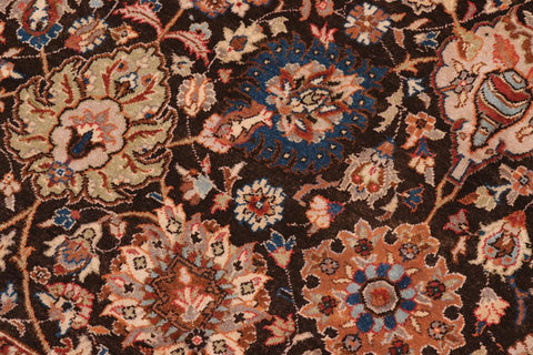 handmade Traditional Design Brown Gray Hand Knotted RECTANGLE 100% WOOL area rug 8'X10'