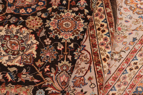 handmade Traditional Design Brown Gray Hand Knotted RECTANGLE 100% WOOL area rug 8'X10'