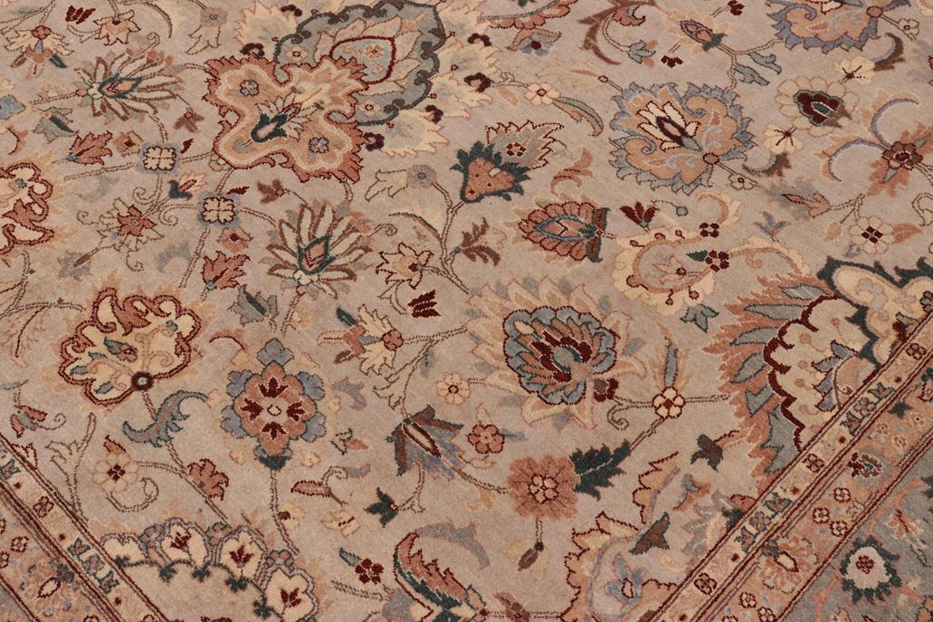 handmade Traditional Veg Dye Lt. Gray Lt. Gray Hand Knotted RECTANGLE 100% WOOL area rug 8'X10'