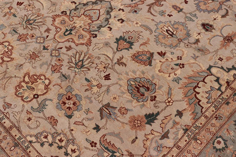 handmade Traditional Veg Dye Lt. Gray Lt. Gray Hand Knotted RECTANGLE 100% WOOL area rug 8'X10'