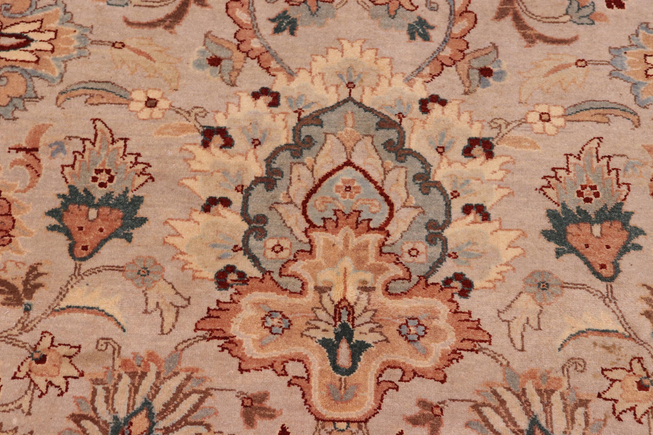 handmade Traditional Veg Dye Lt. Gray Lt. Gray Hand Knotted RECTANGLE 100% WOOL area rug 8' x 10'