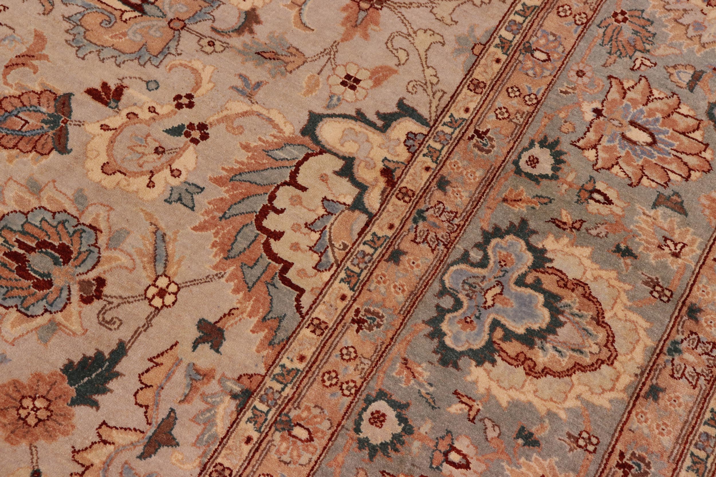 handmade Traditional Veg Dye Lt. Gray Lt. Gray Hand Knotted RECTANGLE 100% WOOL area rug 8' x 10'