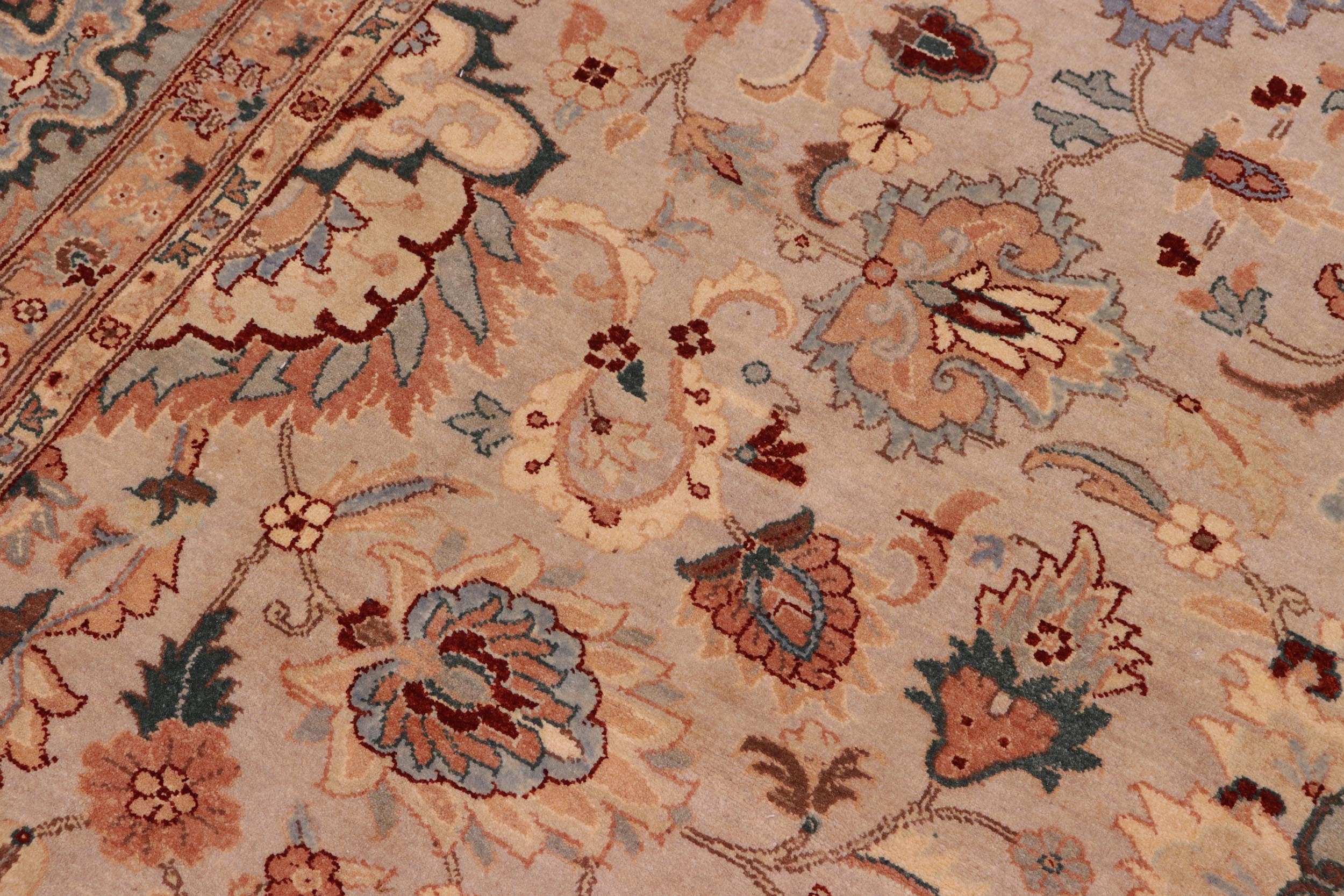 handmade Traditional Veg Dye Lt. Gray Lt. Gray Hand Knotted RECTANGLE 100% WOOL area rug 8' x 10'