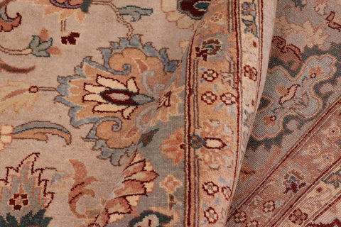 handmade Traditional Veg Dye Lt. Gray Lt. Gray Hand Knotted RECTANGLE 100% WOOL area rug 8' x 10'