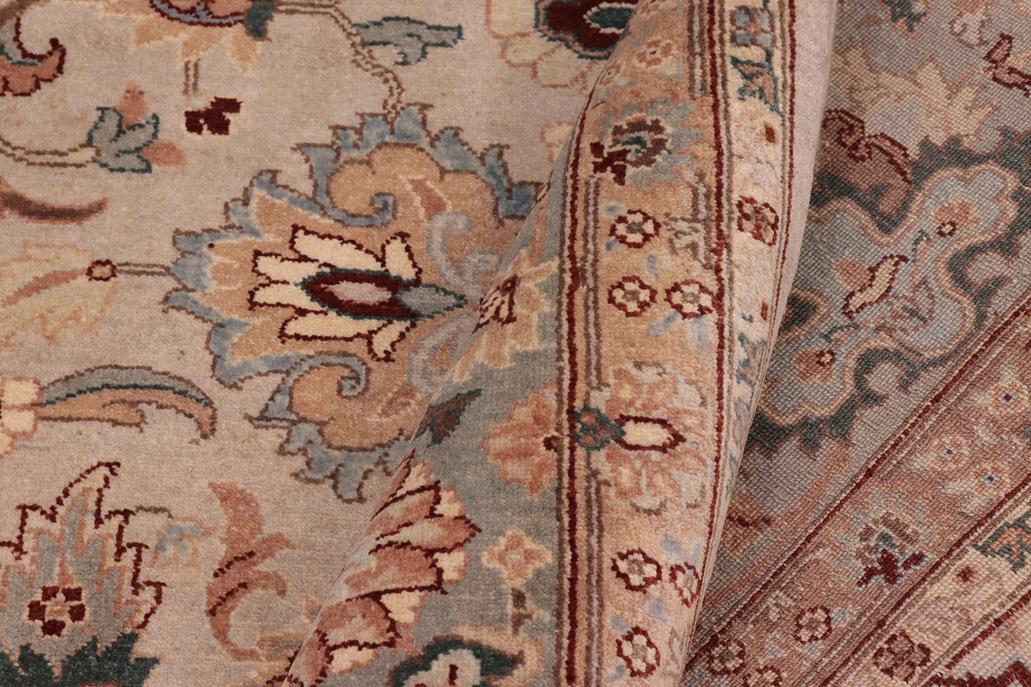 handmade Traditional Veg Dye Lt. Gray Lt. Gray Hand Knotted RECTANGLE 100% WOOL area rug 8'X10'